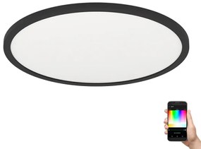 Plafonieră LED RGBW dimabilă ROVITO-Z LED/16,5W/230V negru Eglo 900092