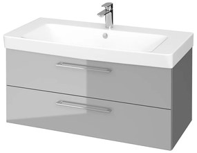 Dulap cu lavoar, 46x99x45 cm, 2 sertare, gri Gri, 1000x450 mm