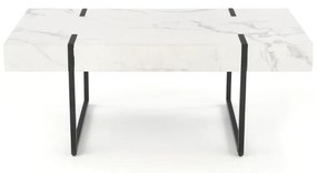 Masa de cafea Blanca, alb/negru