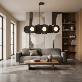 Lustră suspendată pe cablu UMBRA, 6x G9, 8W, 230V, negru