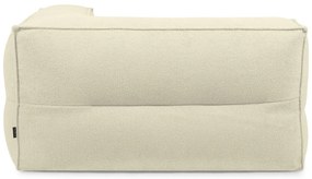 Fotoliu bean bag maro cu tapițerie din țesătură bouclé Mass Corner 150 Left – SLOWDOWN