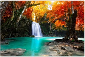 Tablou - Laguna de Smarald (90x60 cm)