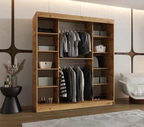 Dulap de haine 180 cm Ulta (Stejar artisan). 1126324