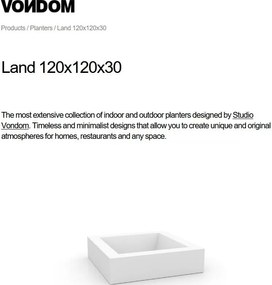 Jardiniera / Ghiveci plante design decorativ modern LAND PLANTER 120cm