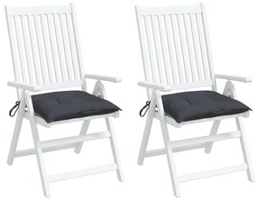 Perne de scaun, 2 buc., antracit, 50 x 50 x 7 cm, textil 2, Antracit, 50 x 50 x 7 cm