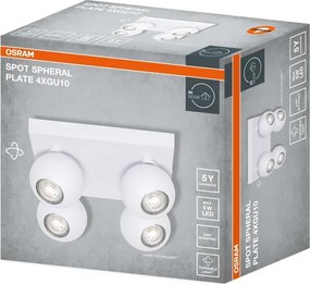 Osram - Spot SPHERAL 4x GU10/6W/230V alb