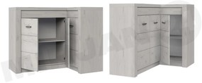 Comodă de colț Nadenas N15 K (Alb craft) (fără iluminat). 1058235