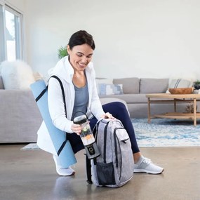 Blender portabil Ninja Blast BC151EUBK, 7.4W, 530 ml, 6 lame otel, Zdrobire gheata, Pana la 10 cicluri, Fara BPA, USB-C, Negru