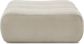 Taburet bej cu tapițerie din țesătură bouclé Azra – Bobochic Paris