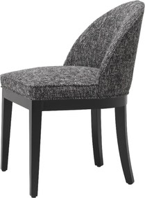 Scaun tapitat design LUX Fallon, Cambon black