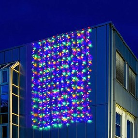 Perdea luminoasă de Crăciun - 3x6 m, 600 LED, multicolor