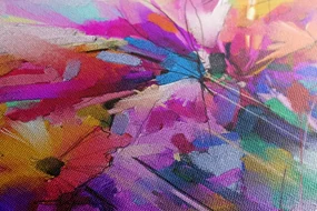 Tablou flori colorate abstracte