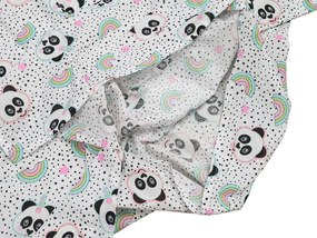 Lenjerie de pat din bumbac pentru copii PANDA UNICORN alb Dimensiune lenjerie de pat: 60 x 70 cm | 140 x 200 cm