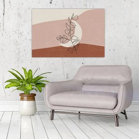 Tablou - Boho frunze N⁰2 (90x60 cm)