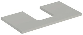 Blat pentru lavoar Geberit One cu decupaj in mijloc 75 cm greige mat