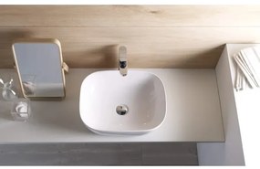 Bathco OLEA 4072 - Lavoar pentru blat 49 x 40 cm, porțelan, alb