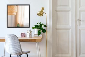 Oglinda decorativa dreptunghiulara Cadru MDF negru 100x70 cm