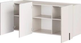 Comodă suspendată Malmi 150 cm cu trei uși - cașmir / negru