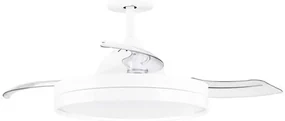 Lustra LED cu Ventilator si telecomanda NEVMA alb