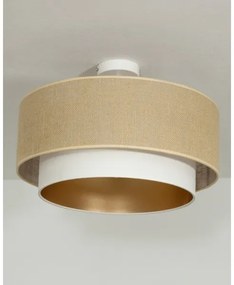 Lustră aplicată SARTA 1xE27/60W/230V alb/iută