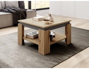 Masă de cafea OLAF, stejar artisan/antracit