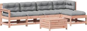 vidaXL Set mobilier de grădină cu perne, 6 piese, lemn masiv Douglas
