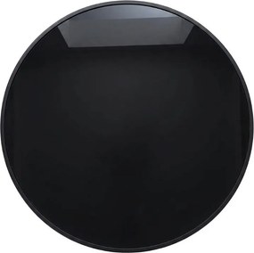 OFERTA Masa de gradina rotunda cu blat de sticla ISLAND BLACK 60 cm, negru Clasa II