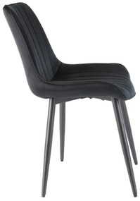 Scaun de bucaterie Rowena, negru