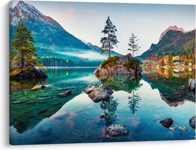 Tablou - Lacul Hintersee, Alpii Bavarezi, Austria (70x50 cm)