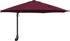 vidaXL Parasol de Grădină Roșu Bordeaux 248 x 248 x 148 cm
