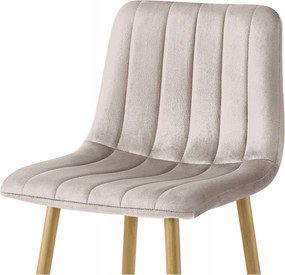 Scaun de bar POZZA VELVET, bej
