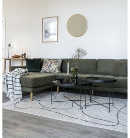 Măsuță de cafea rotundă neagră ø 70 cm Venezia - House Nordic