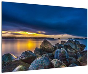 Tablou - Nori de furtună deasupra apei (90x60 cm)