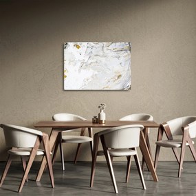 Tablou pe sticlă - Hârtie de ulei cu design de marmură (70x50 cm)