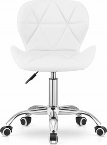 OFERTA Scaun de birou alb AVOLA din piele ecologica II. calitate