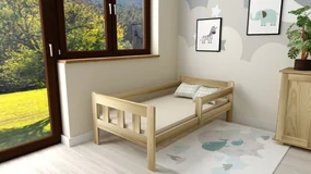 Pat pentru copii NESTY 90 x 200 cm, pin Saltea: Saltea Somnia 18 cm, Somiera: fara somiera