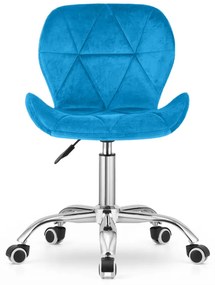 OFERTA Scaun de birou albastru regal AVOLA VELVET calitatea II