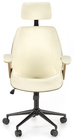 Scaun de birou Ignazio, crem/nuc