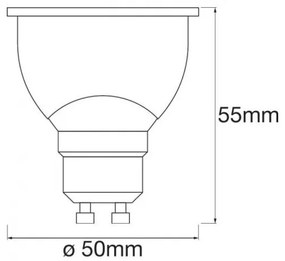 Bec LED RGBW dimabil SMART+ GU10/5W/230V 2700K-6500K - Ledvance