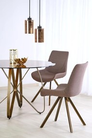 Masa sticla + metal Lungo - d 120 x h 76 cm