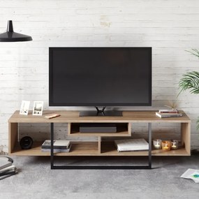 Comoda TV Asal (150) - Walnut, Negru