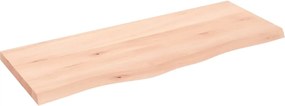 vidaXL Blat de baie, 100x40x(2-4) cm, lemn masiv netratat