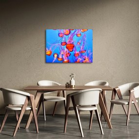 Tablou cu meduse în mare (70x50 cm)
