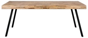 Masă de dining lemn masiv de tec 90x200 cm Suri – White Label