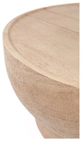 Măsuță de cafea în culoare naturală rotundă cu aspect de piatră ø 80 cm Noble – Zuiver