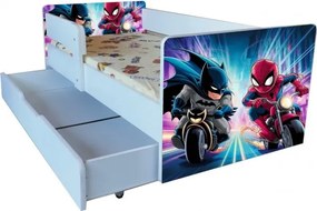 Pat Spider&Batman cu sertar 2-9 ani ,saltea cadou