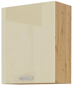 Dulap pentru alimente Arryn 60 LO-210 2F (stejar artisan + crem lucios). 1024747