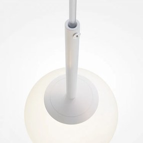 Pendul modern alb cu glob de sticla Maytoni Basic form d15