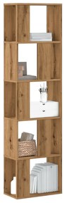 vidaXL Bibliotecă 5 niveluri stejar artizanal 45x23,5x162,5 cm lemn