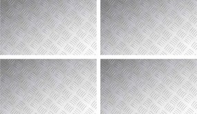 vidaXL Trepte Dreptunghiular 4 pcs Argintiu 70 x 40 cm Aluminiu